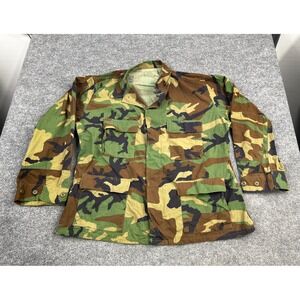 US Military Woodland Camo BDU Field Jacket XL Regular 8415-01-390-8555 Tactical